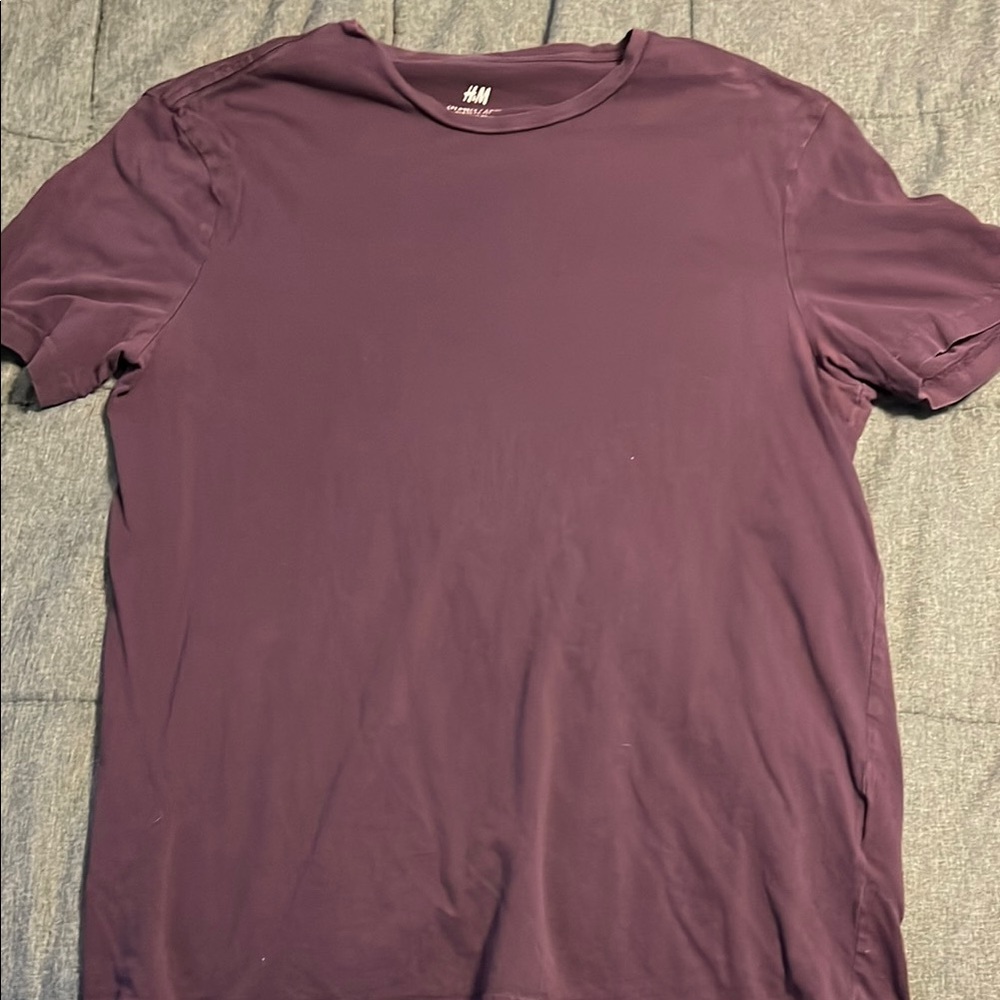 H&M Men's Purple T-Shirt